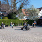 Posaunenchor auf dem Gemeindehaus-Parkplatz