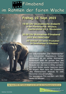 Plakat zum Film "Der Waldmacher"