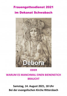 Plakat Frauengottesdienst 14.8.2021 in Rittersbach