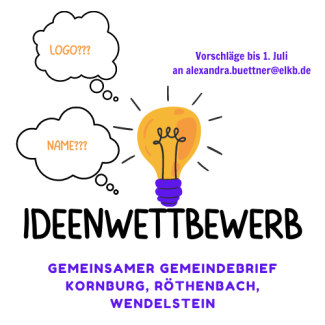 Flyer Ideenwettbewerb für Gemeindebrief