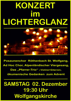 Plakat Konzert im Lichterglanz 2023