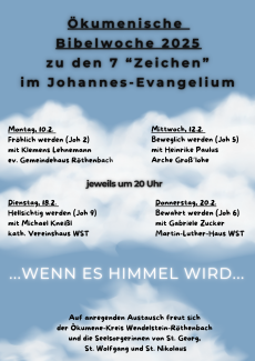 Plakat für die ökumenische Bibelwoche 25