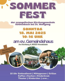 Plakat fürs Sommerfest 2025