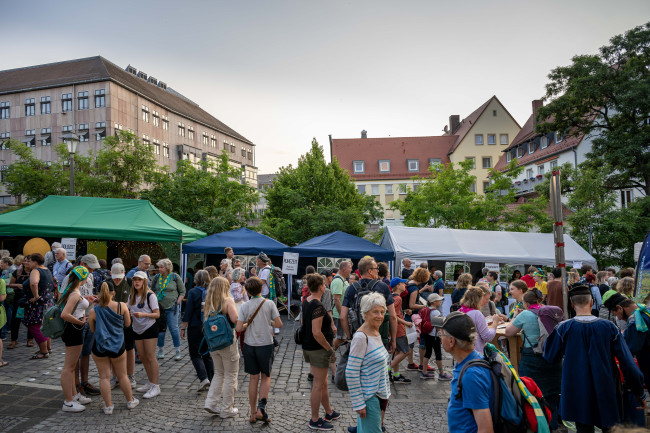 Stand des Dekanats von der Katarinenruine fotografiert