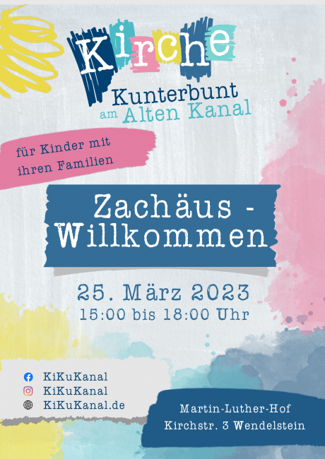 Plakat Kirche Kunterbunt Zachäus