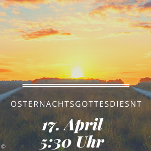 Plakat für die Osternacht