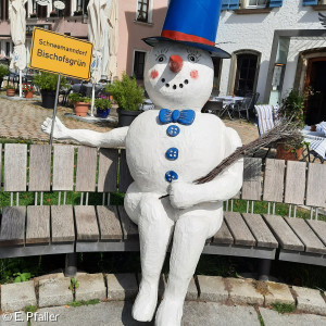 Schneemann in Bischofsgrün