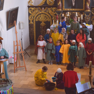 Kinderchor St. Nikolaus führt die "Bibel-Karawane" auf